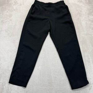 J.Crew Pants Women 6 Jamie Pants Black Elastic Waist Straight Leg Ankle Trousers
